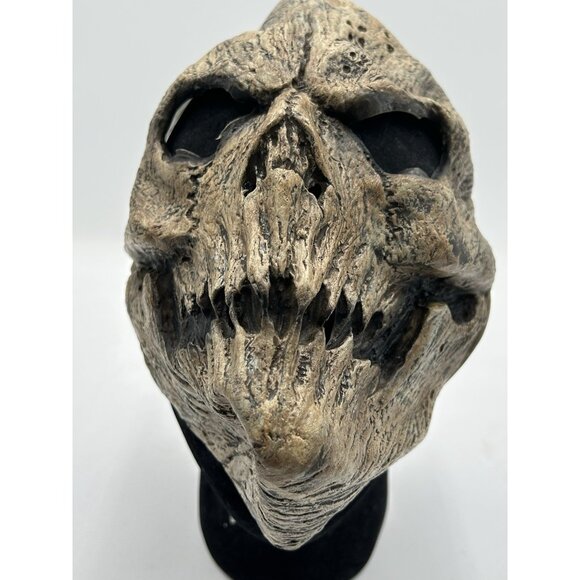 Angel Of Death Face Adult Mask Halloween Ghoul Skeleton Horror Ghost Demonic - Picture 4 of 6